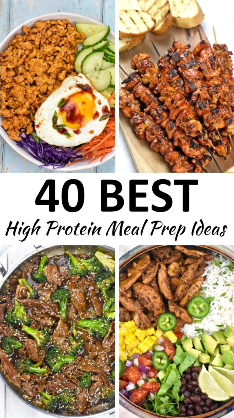 The 40 BEST High Protein Meal Prep Ideas - GypsyPlate