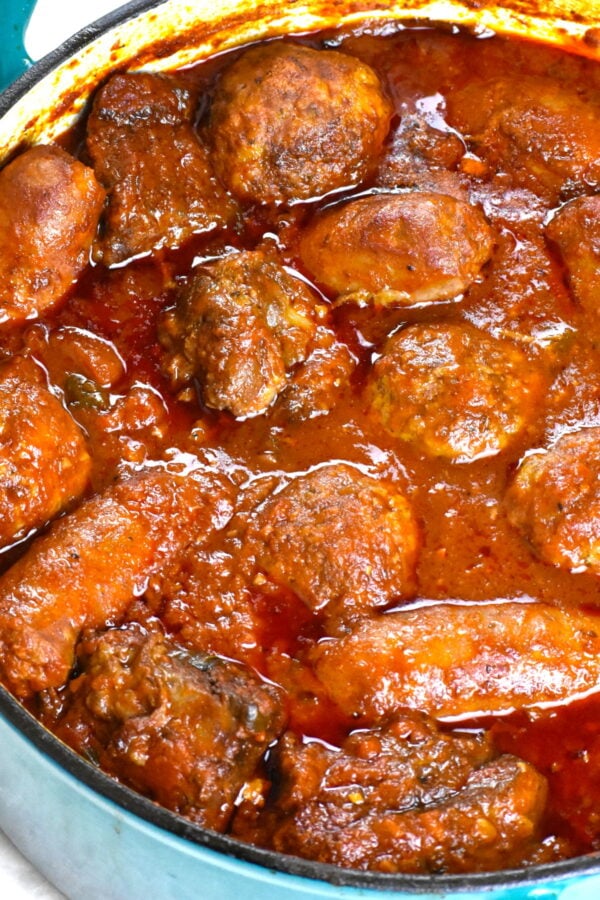 This Sunday Gravy recipe is the ultimate Italian-American feast, where a variety of meats cook low and slow for hours. It's a true labor of love.