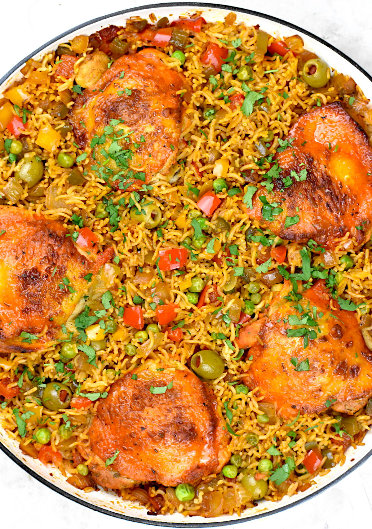 Arroz con Pollo (Puerto Rican Chicken and Rice) - GypsyPlate
