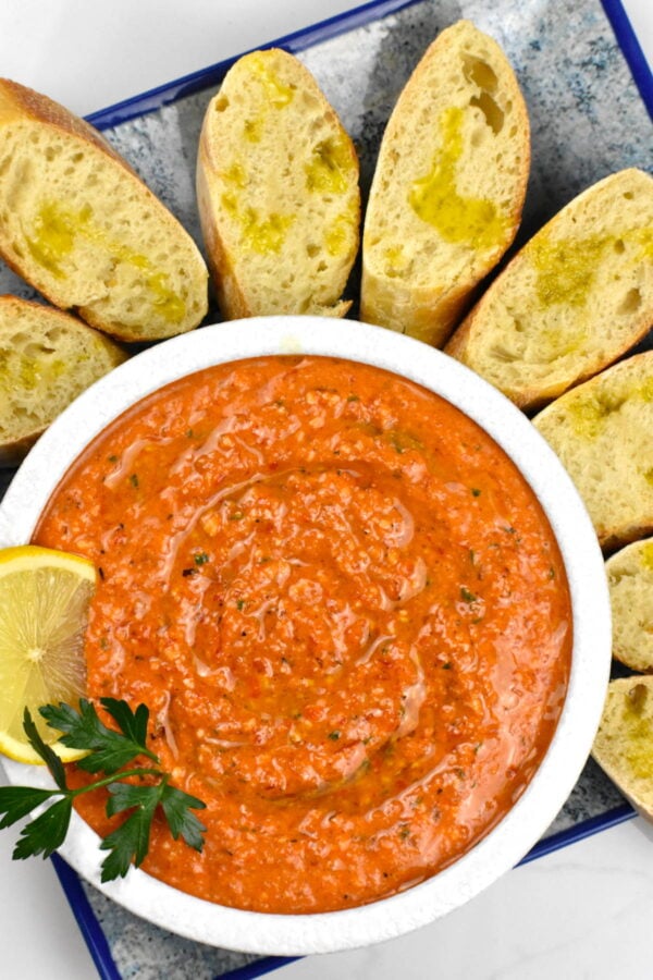 romesco sauce with bread