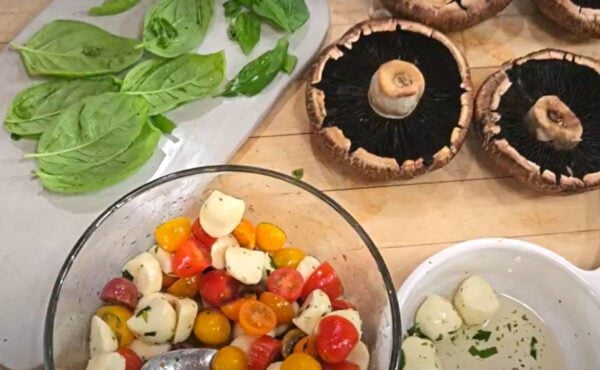 Overhead shot of the ingredients for this recipe.
