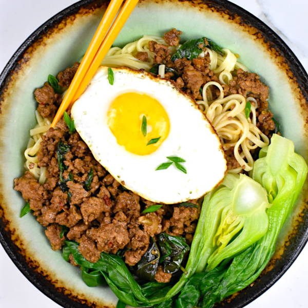 Thai Basil Noodle Bowls