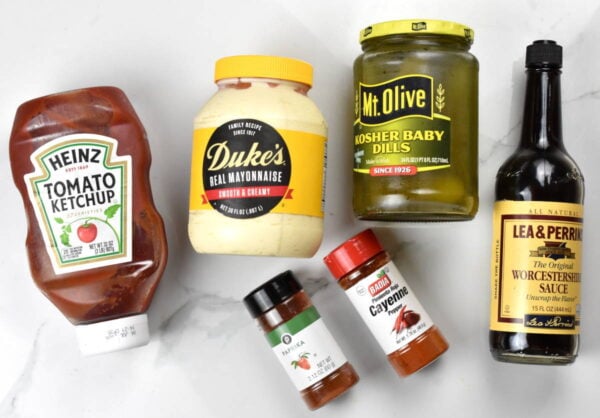 Overhead ingredients shot.