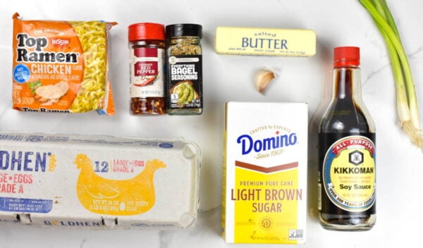 Tiktok ramen ingredients.