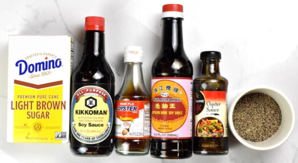 The ingredients for the sauce.