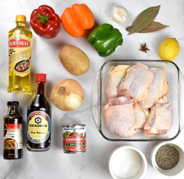 Asado ingredients, as listed below.