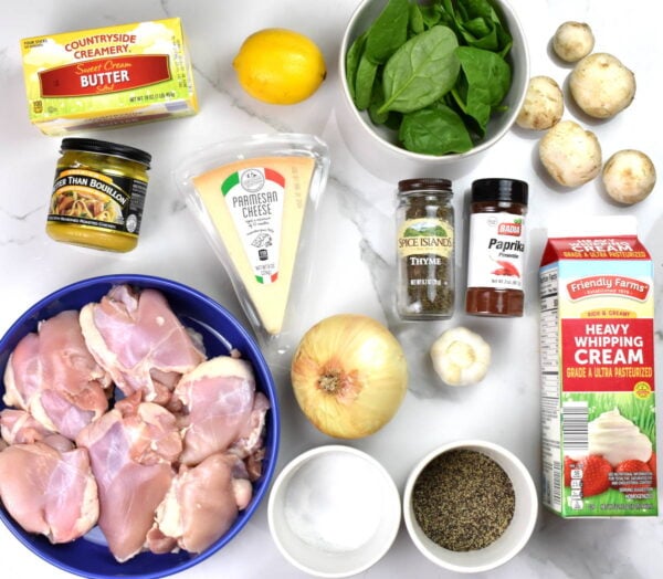 Ingredients for this recipe, as listed below.
