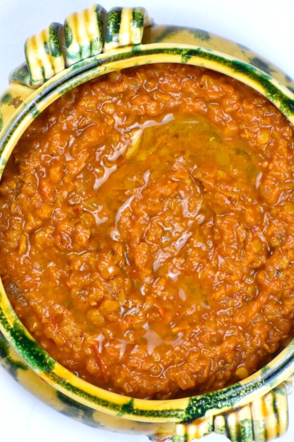 Bowl of misir wat.