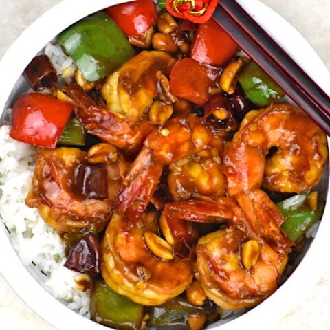 featured image for kung pao shrimp recipe