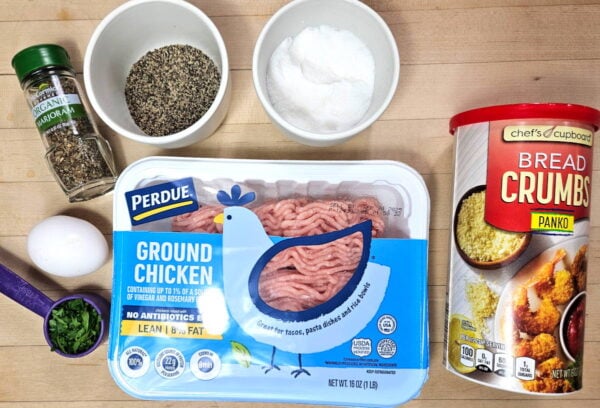 Frikadelki ingredients.