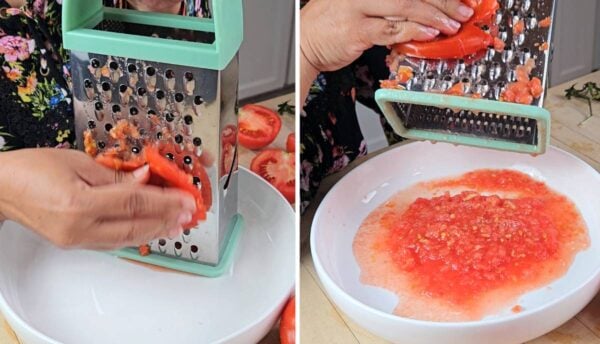 grating tomtoes