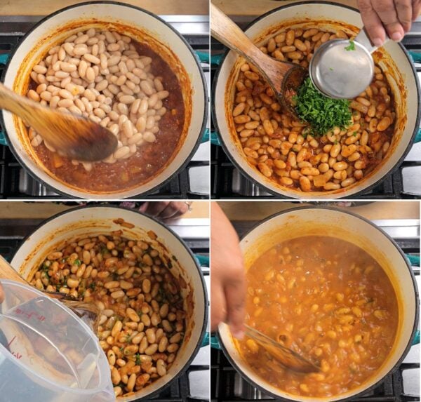 adding remaining ingredients