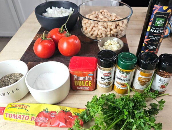 ingredients, as listed below