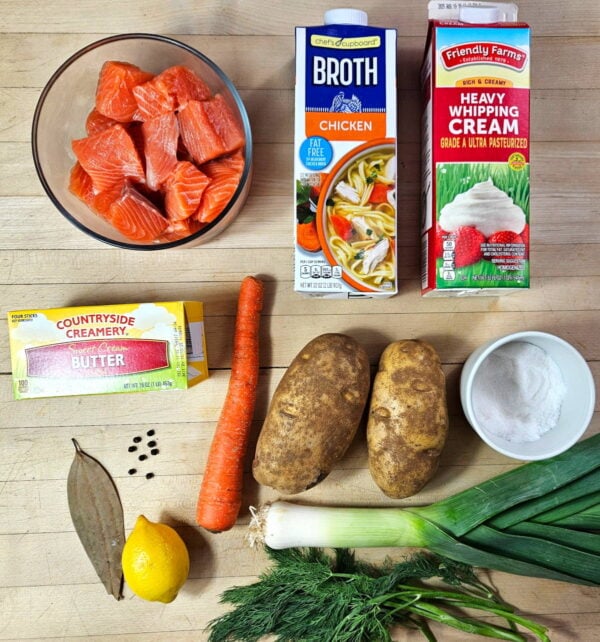 recipe ingredients, as listed below