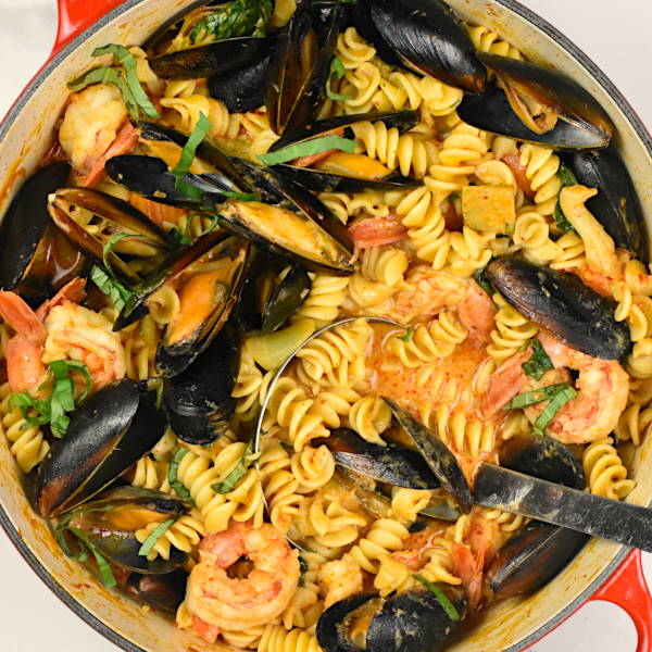 Seafood Curry Pasta