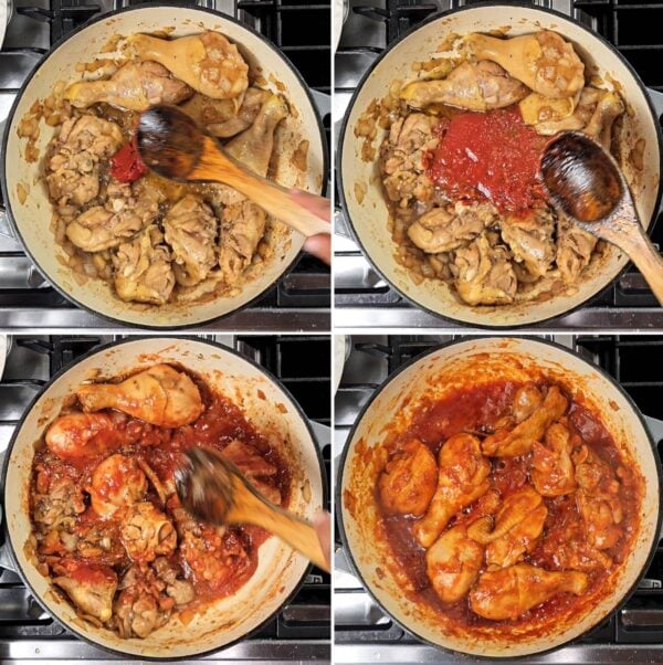 adding the tomato elements