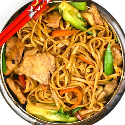 Featured image for chicken lo mein recipe