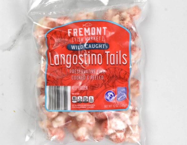 bag of frozen langostino tails