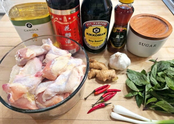 recipe ingredients, as listed below