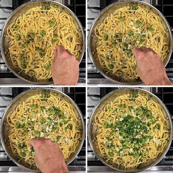 adding the garnishes