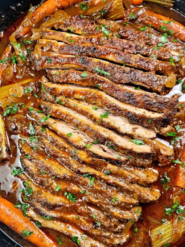 jewish brisket braised with vegetables