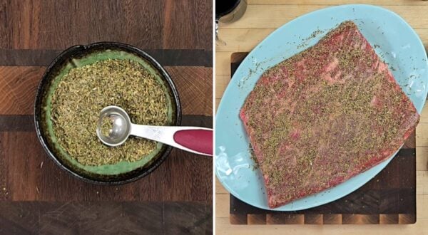 seasoning the brisket