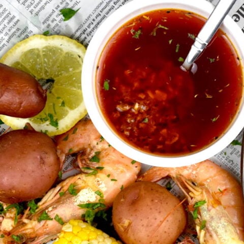 featured image for seafood boil sauce recipe