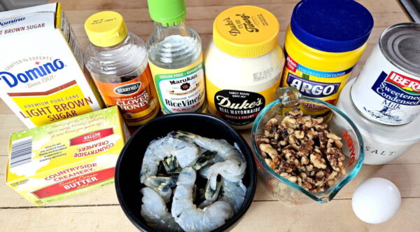 recipe ingredients, as listed below