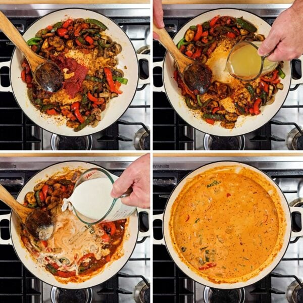 adding sauce components