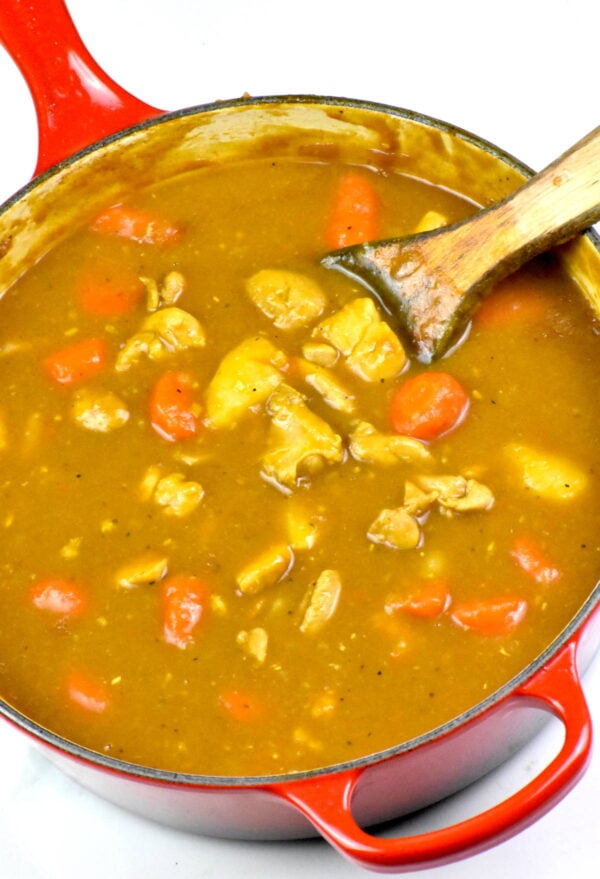 pot of japanese chicken curry