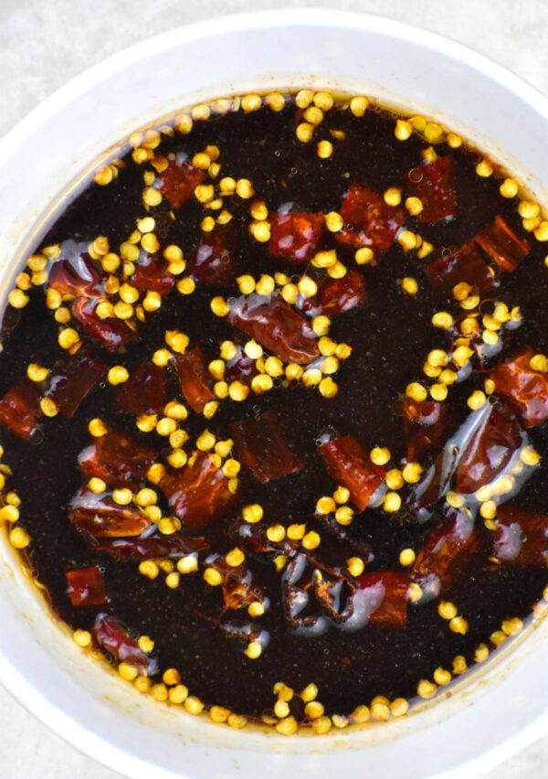 bowl of kung pao sauce