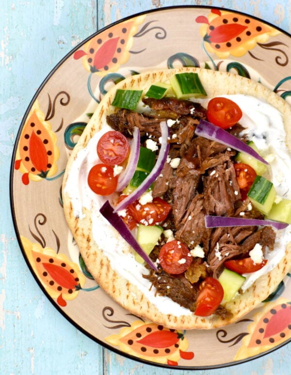 lamb gyro on the gypsy plate