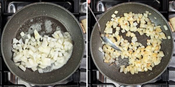 sautéing onion