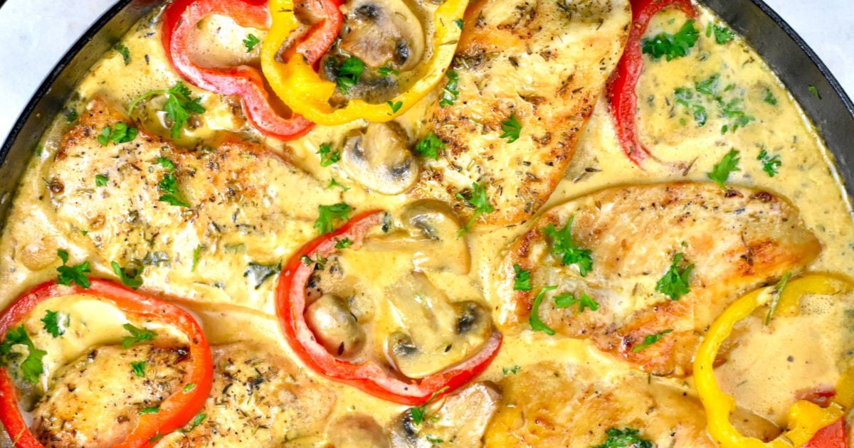 Easy Creamy Chicken Skillet - GypsyPlate