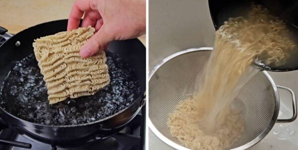 boiling ramen noodles