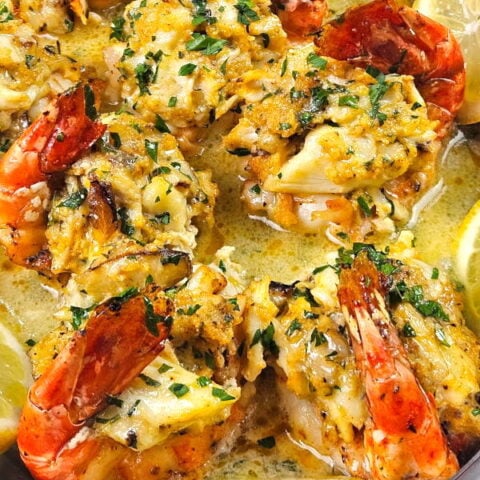 featured image for crab stuffed shrimp recipe