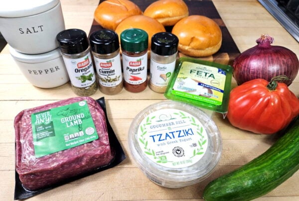 recipe ingredients, as listed below