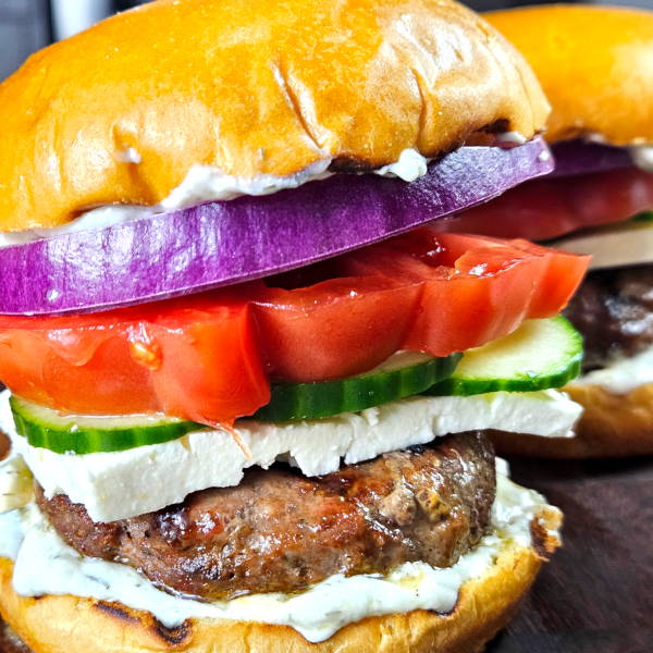 Greek Lamb Burgers