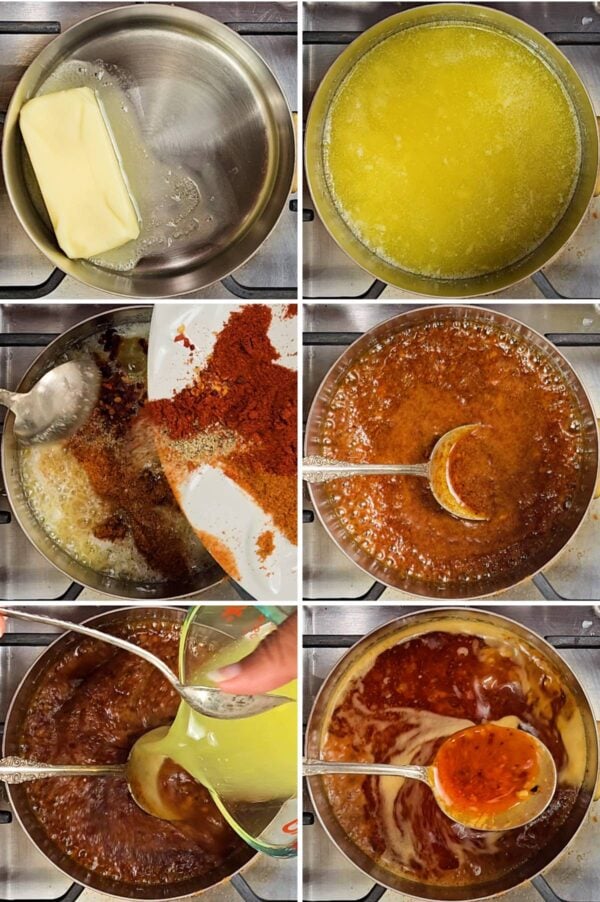 making the sauce