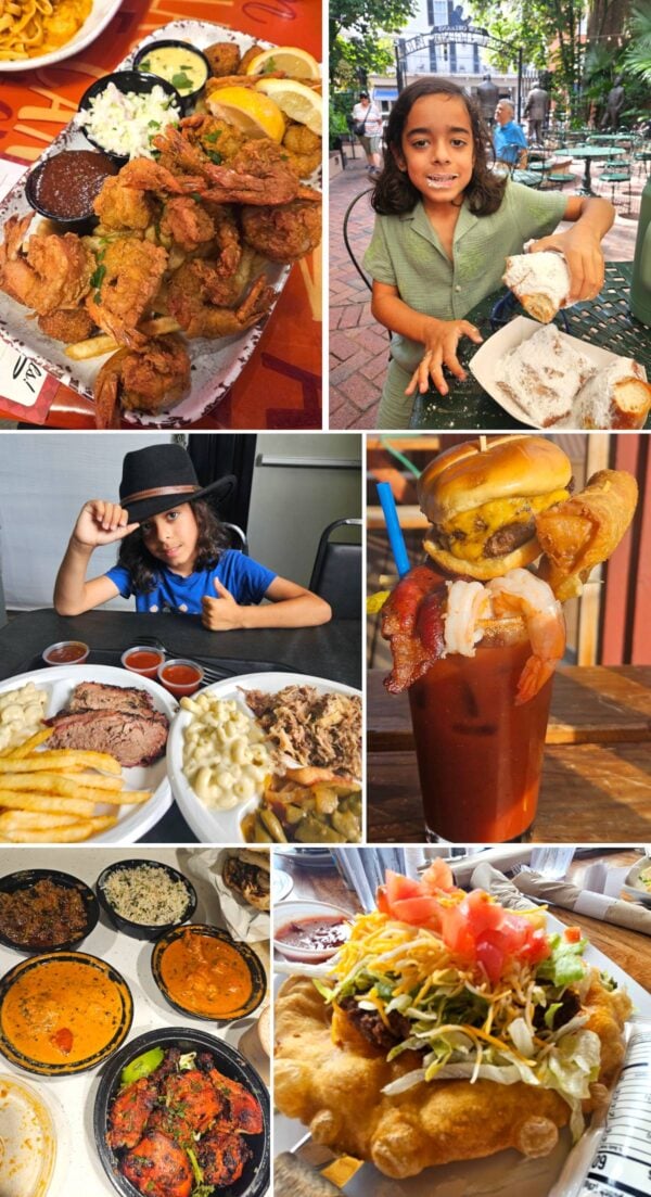 some pictured of food from the road trip