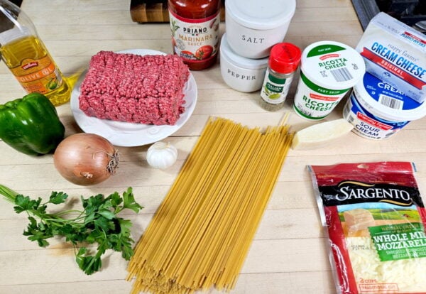 recipe ingredients, as listed below