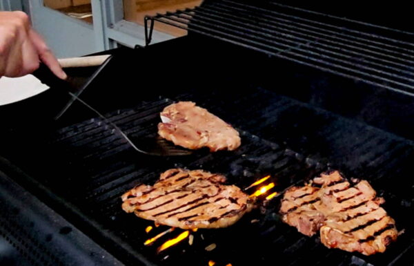 grilling pork chops