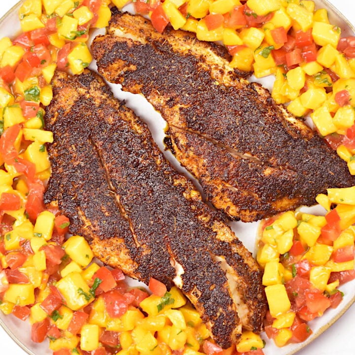 Featured image for blackened redfish recipe.