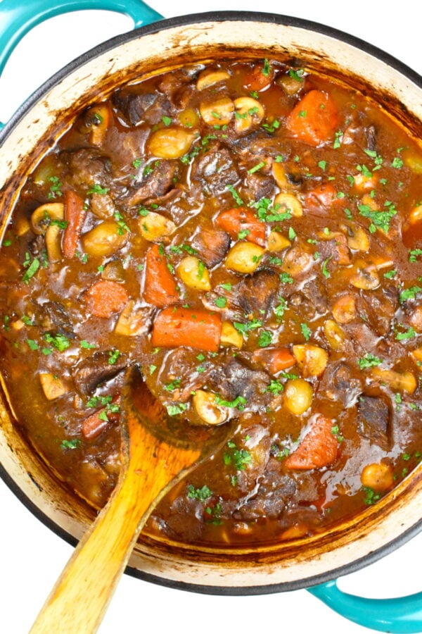 Julia child's beef bourguignon.