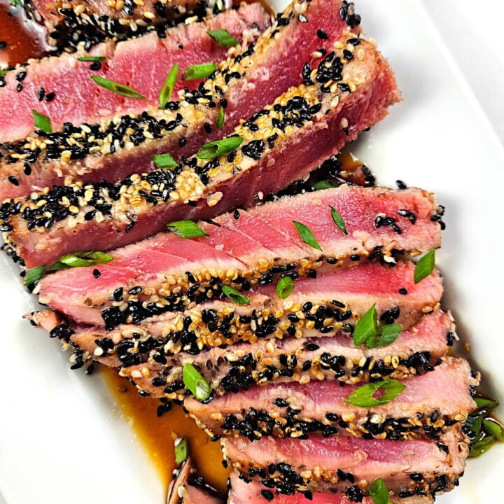 Ahi tuna steaks recipe.